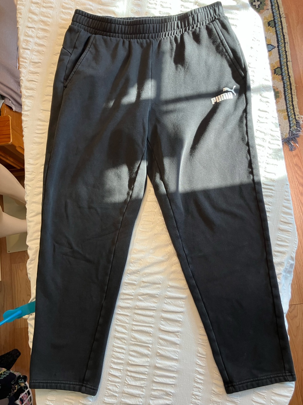 Puma  Black Jogger Sweatpants with Logo